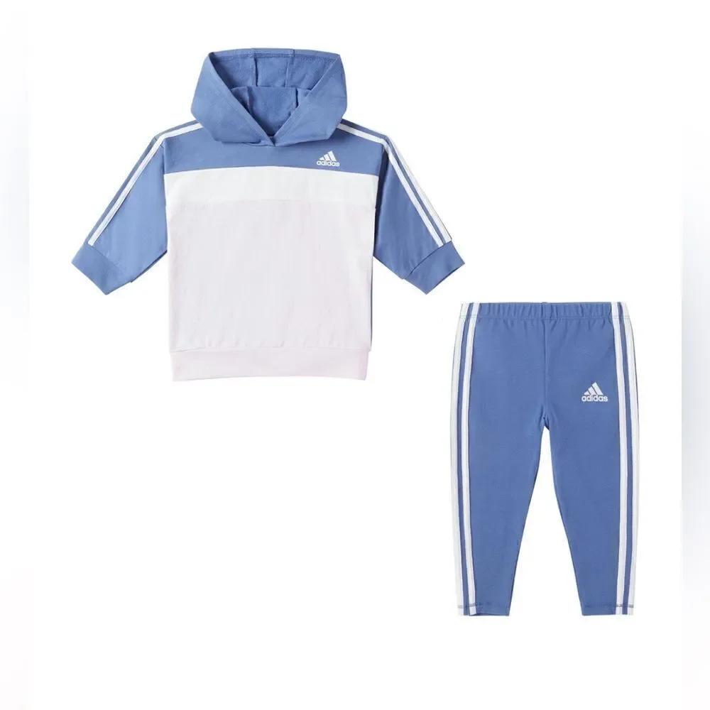 Adidas Baby Girls French‎ Terry Hoodie and Leggings, 2 Piece S